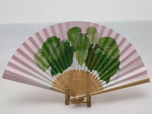 Folding Fan Picture Drawing and Painting Lesson in Kyoto