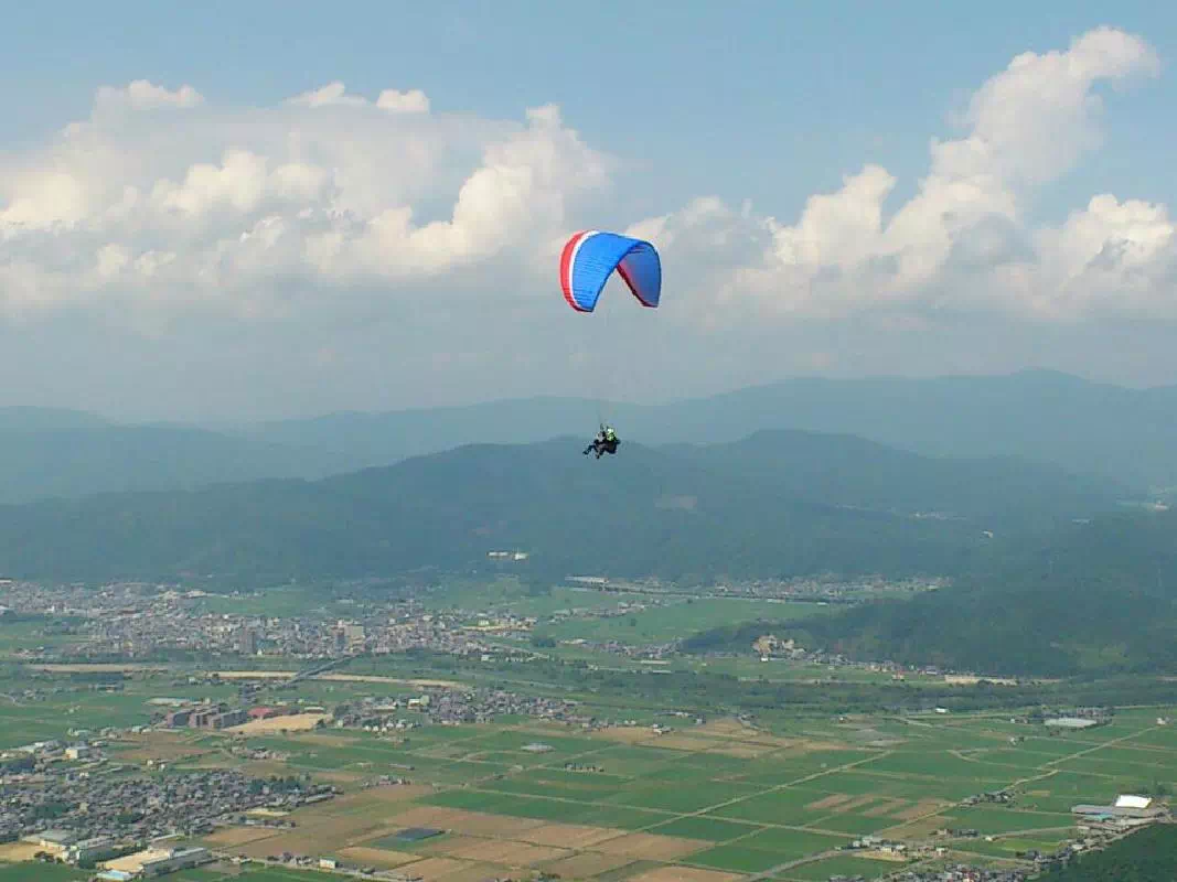 Dynamic Tandem Paragliding Experience in Kyoto