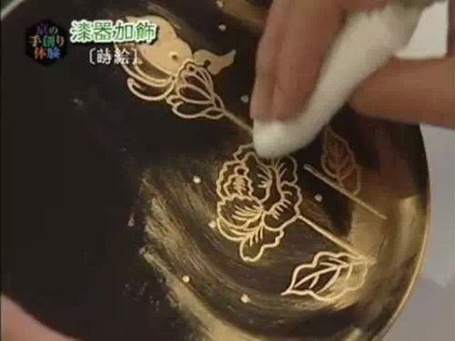 Classic Gold Powder Painting Workshop in Kyoto