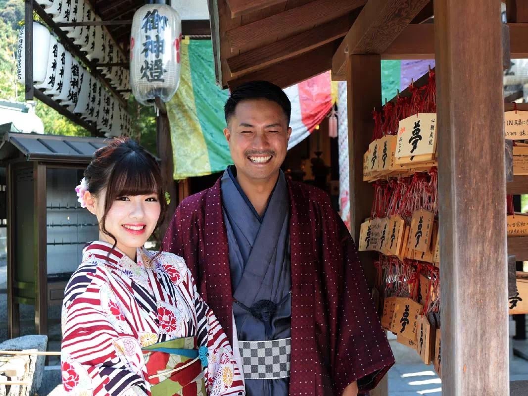 Kimono Dress-up and Rental for Couples in Central Kyoto