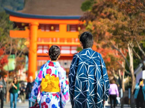 Kimono Dress-up and Rental for Couples in Central Kyoto