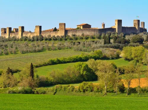 San Gimignano, Monteriggioni & Siena from Florence with Olive Oil & Chianti Wine