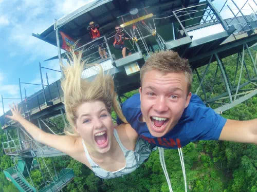 AJ Hackett Bungy Jump and Giant Jungle Swing with Hotel Pick-up from Cairns