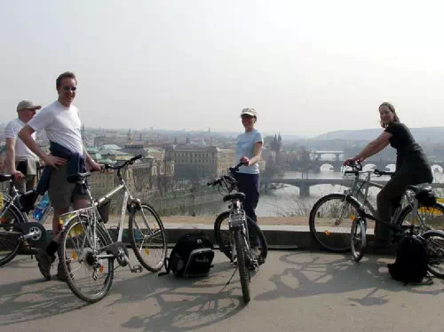 Prague City Guided Bike Tour with Prague Castle Visit