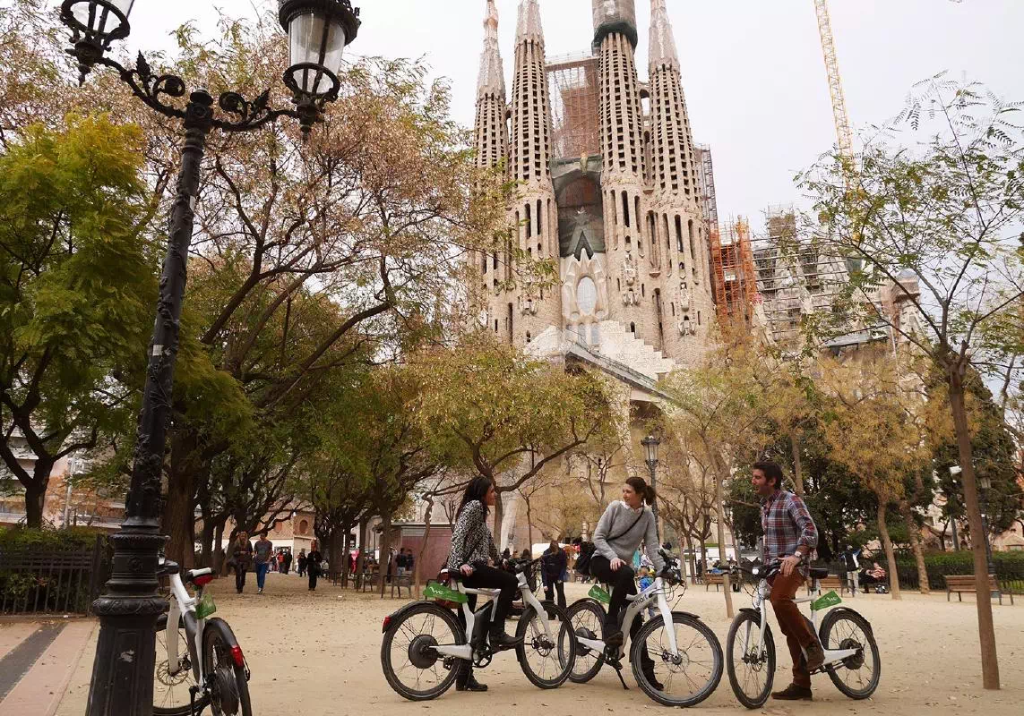 Barcelona Small Group eBike Afternoon Tour with Montjuic Cable Car & Boat Ride