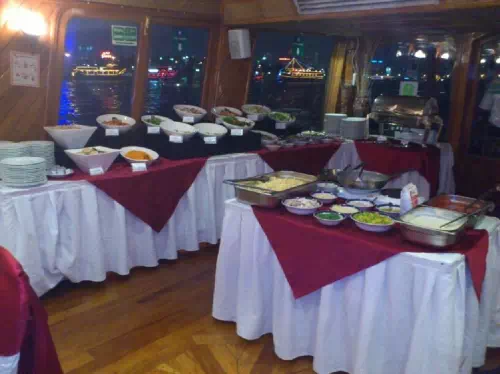 Dubai Marina Dhow Dinner Cruise with Round Trip Hotel Transfers