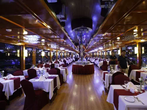 Arabian Dhow Dinner Cruise on Dubai Creek with Hotel Transfers
