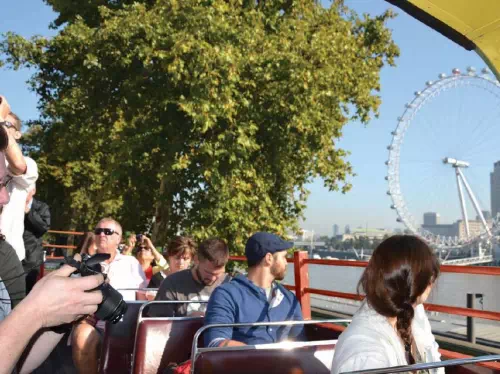 London Vintage Double-Decker Bus Tour with Thames Cruise and Stonehenge Visit