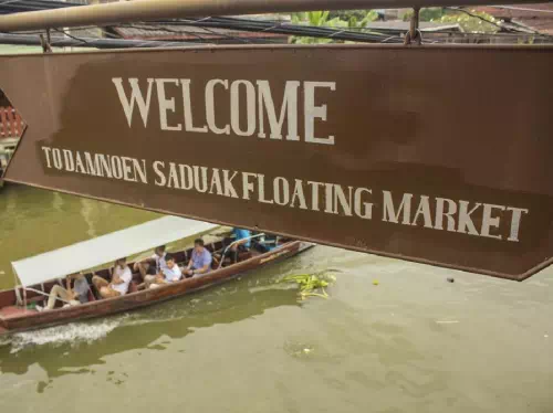 Maeklong Railway Market, Damnoen Saduak Floating Market and Bangkok City Tour