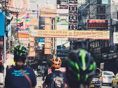 Bangkok Chinatown Half Day Bike Tour with Local Guide