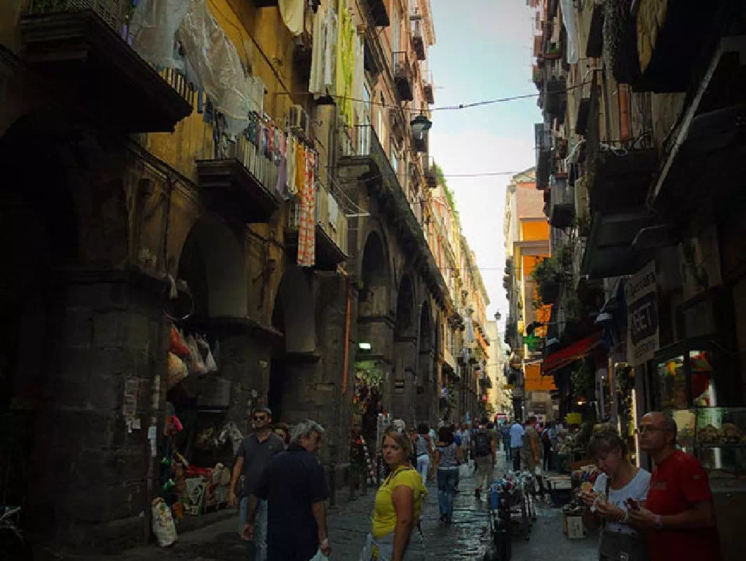 Naples Private Food Experience with City Walking Tour from Rome