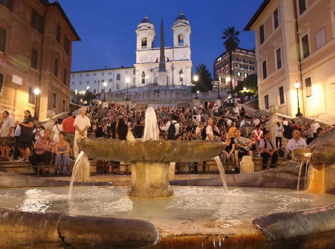 Guided Walking Tour of Rome at Night with Wine and Appetizers
