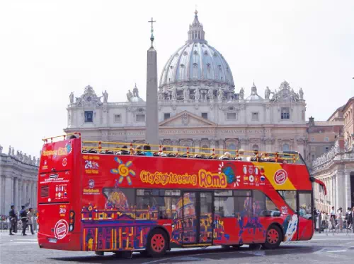 Rome Hop on Hop Off Bus Tour with St. Peter's Basilica Ticket