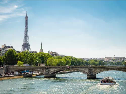 Paris Seine River Open Top Sightseeing Cruise from the Eiffel Tower