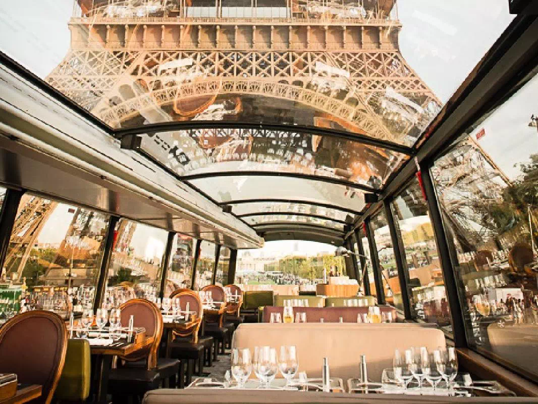 Bustronome - Gourmet French Lunch or Dinner by Luxury Bus with Glass Rooftop