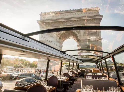 Bustronome - Gourmet French Lunch or Dinner by Luxury Bus with Glass Rooftop